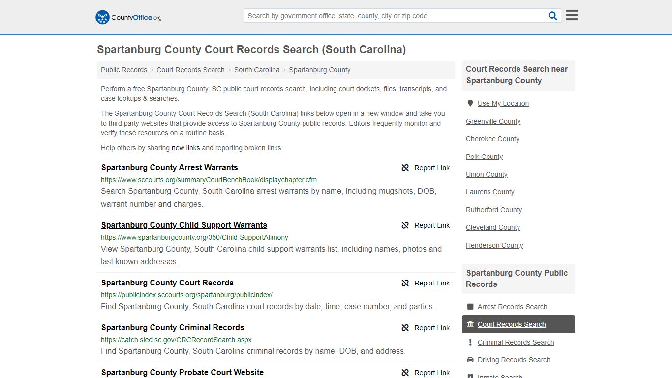 Court Records Search - Spartanburg County, SC (Adoptions ...
